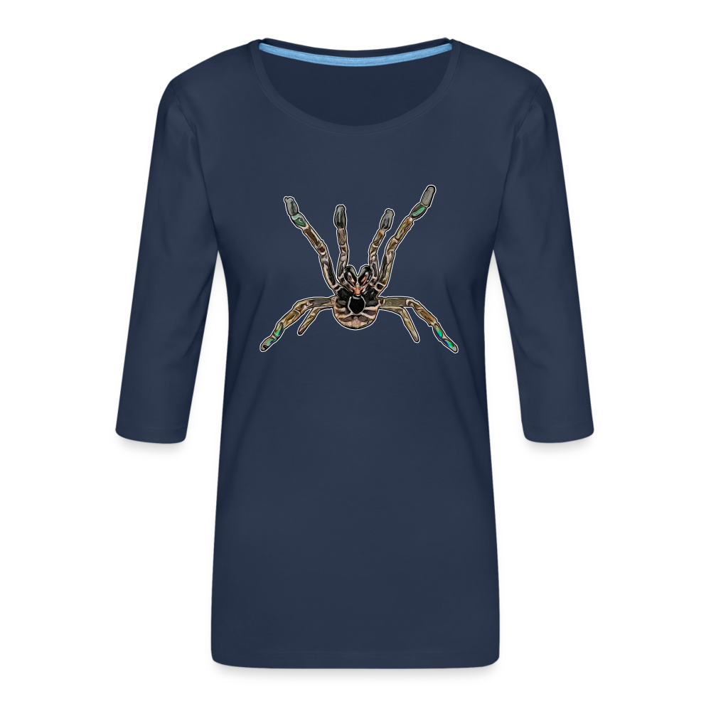 Frauen 3/4-Arm Shirt Pterinochilus murinus tcf - Navy