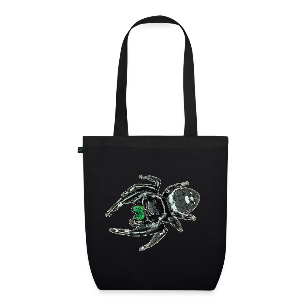 Bio-Stoffbeutel Phidippus regius White Bahamas male - Schwarz