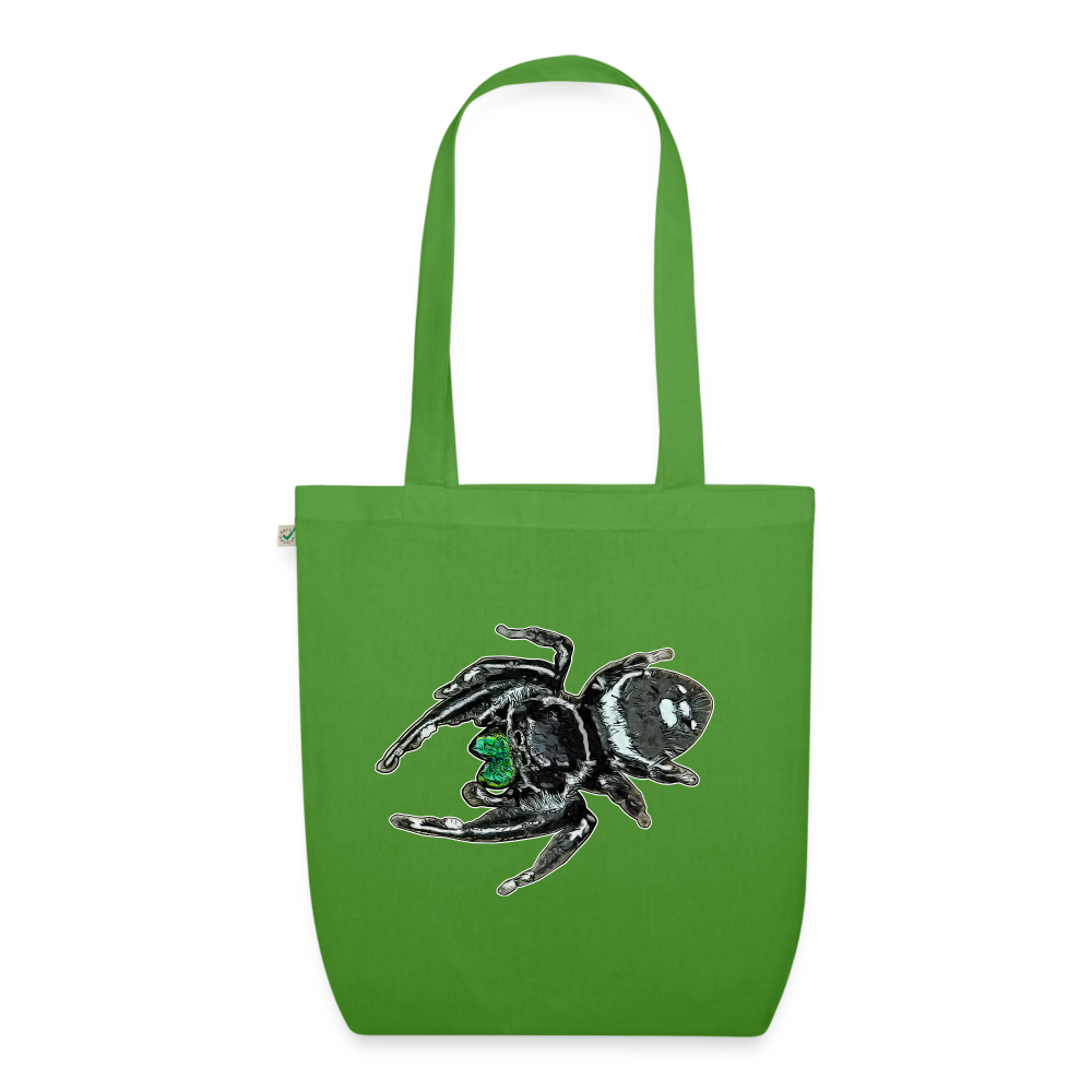 Bio-Stoffbeutel Phidippus regius White Bahamas male - Blattgrün