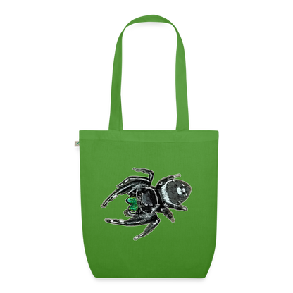 Bio-Stoffbeutel Phidippus regius White Bahamas male - Blattgrün