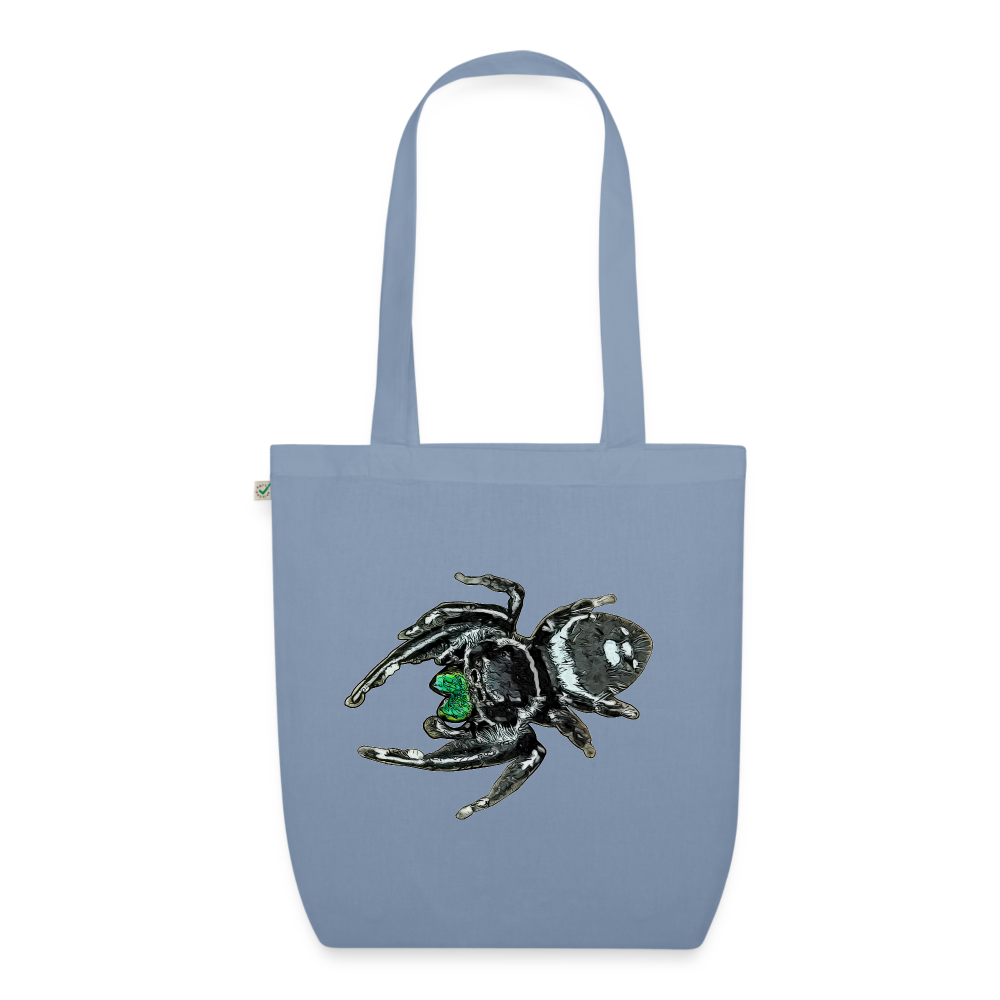 Bio-Stoffbeutel Phidippus regius White Bahamas male - Blaugrau