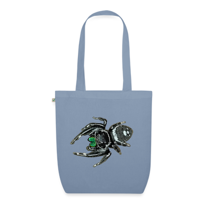 Bio-Stoffbeutel Phidippus regius White Bahamas male - Blaugrau