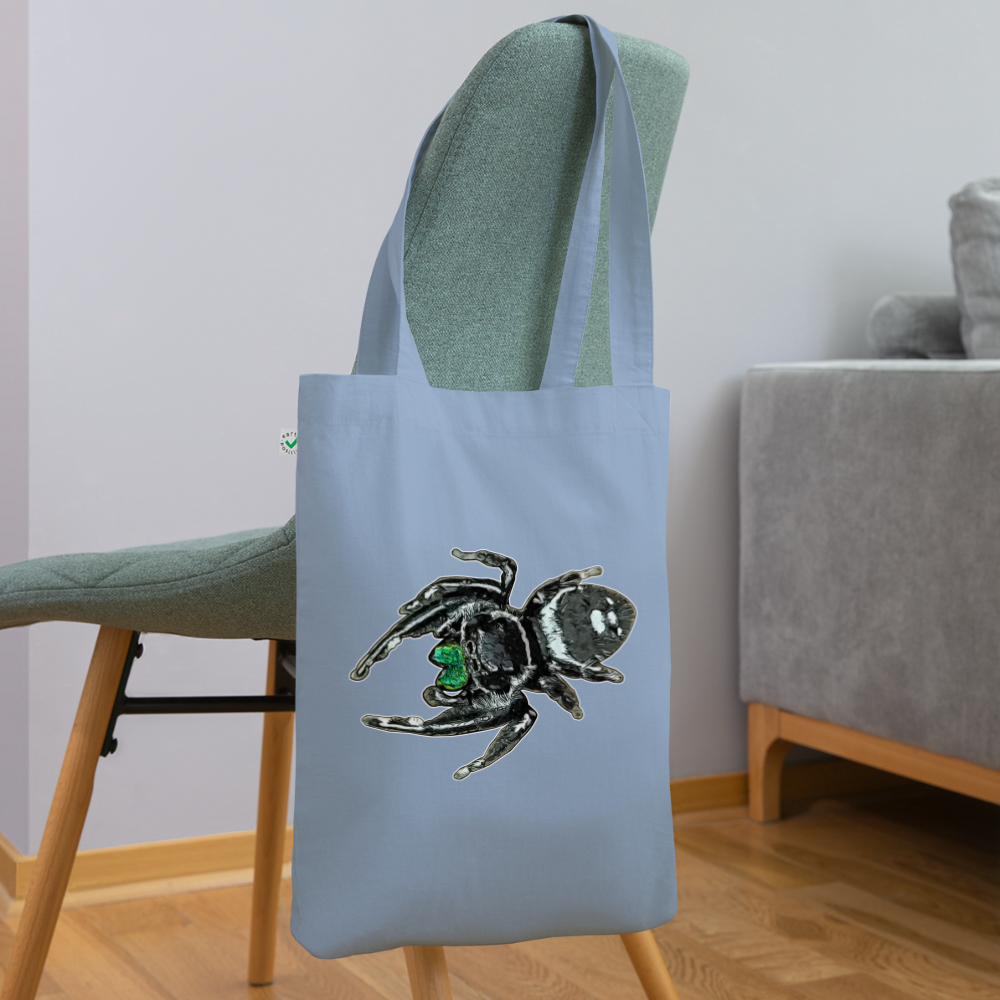 Bio-Stoffbeutel Phidippus regius White Bahamas male - Blaugrau