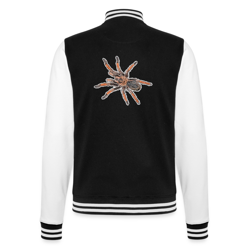 Unisex College-Sweatjacke Brachypelma emilia - Schwarz/Weiß