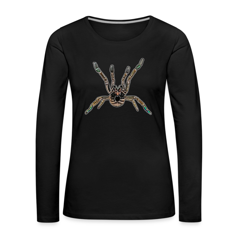Frauen Longsleeve Pterinochilus murinus tcf - Schwarz