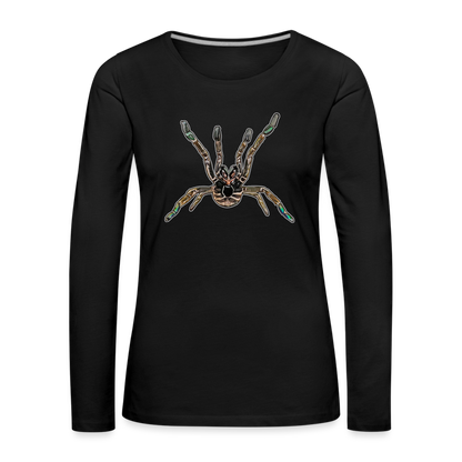 Frauen Longsleeve Pterinochilus murinus tcf - Schwarz