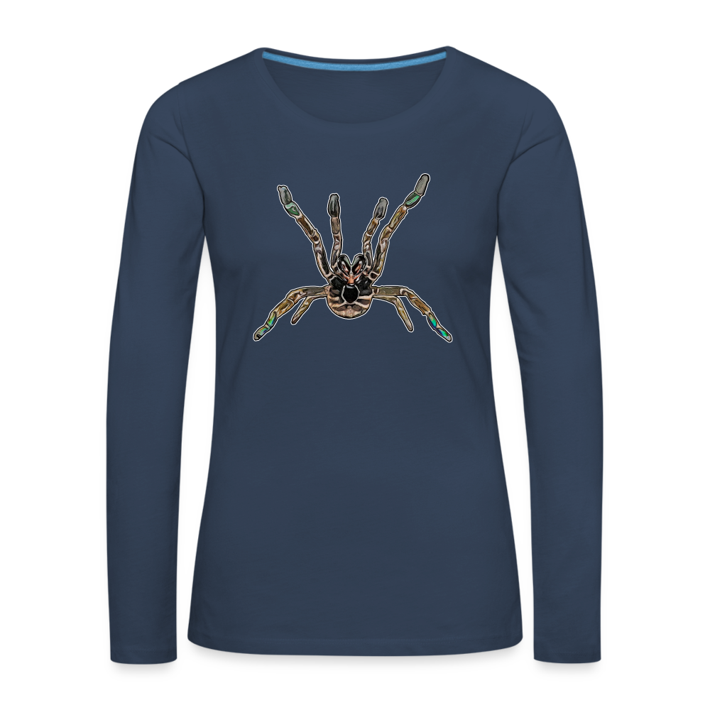 Frauen Longsleeve Pterinochilus murinus tcf - Navy