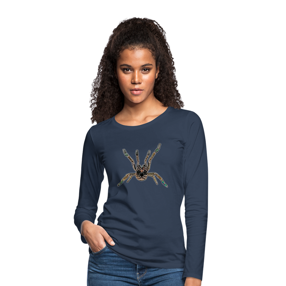 Frauen Longsleeve Pterinochilus murinus tcf - Navy