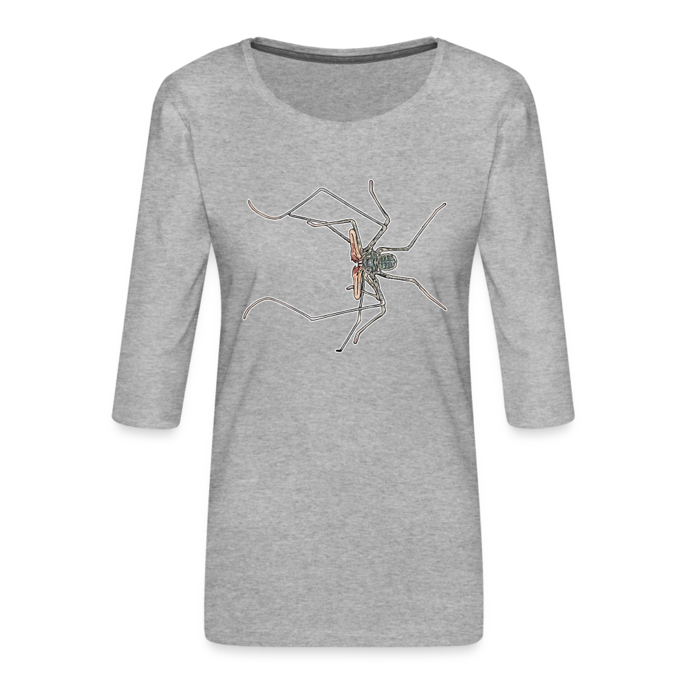 Frauen 3/4-Arm Shirt Euphrynichus bacillifer - Grau meliert