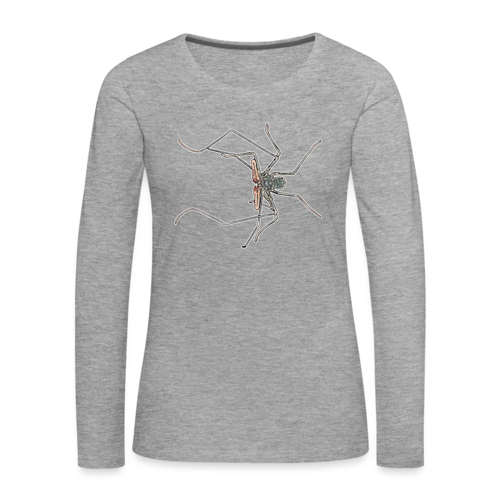 Frauen Longsleeve Euphrynichus bacillifer - Grau meliert