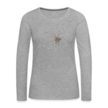 Frauen Longsleeve Euphrynichus bacillifer - Grau meliert