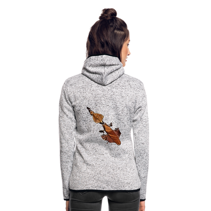 Frauen Kapuzen-Fleecejacke Phyllocrania paradoxa female - Hellgrau meliert