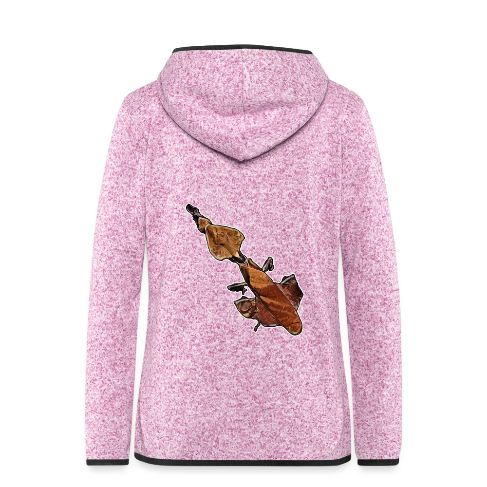 Frauen Kapuzen-Fleecejacke Phyllocrania paradoxa female - Lila meliert