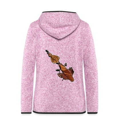 Frauen Kapuzen-Fleecejacke Phyllocrania paradoxa female - Lila meliert