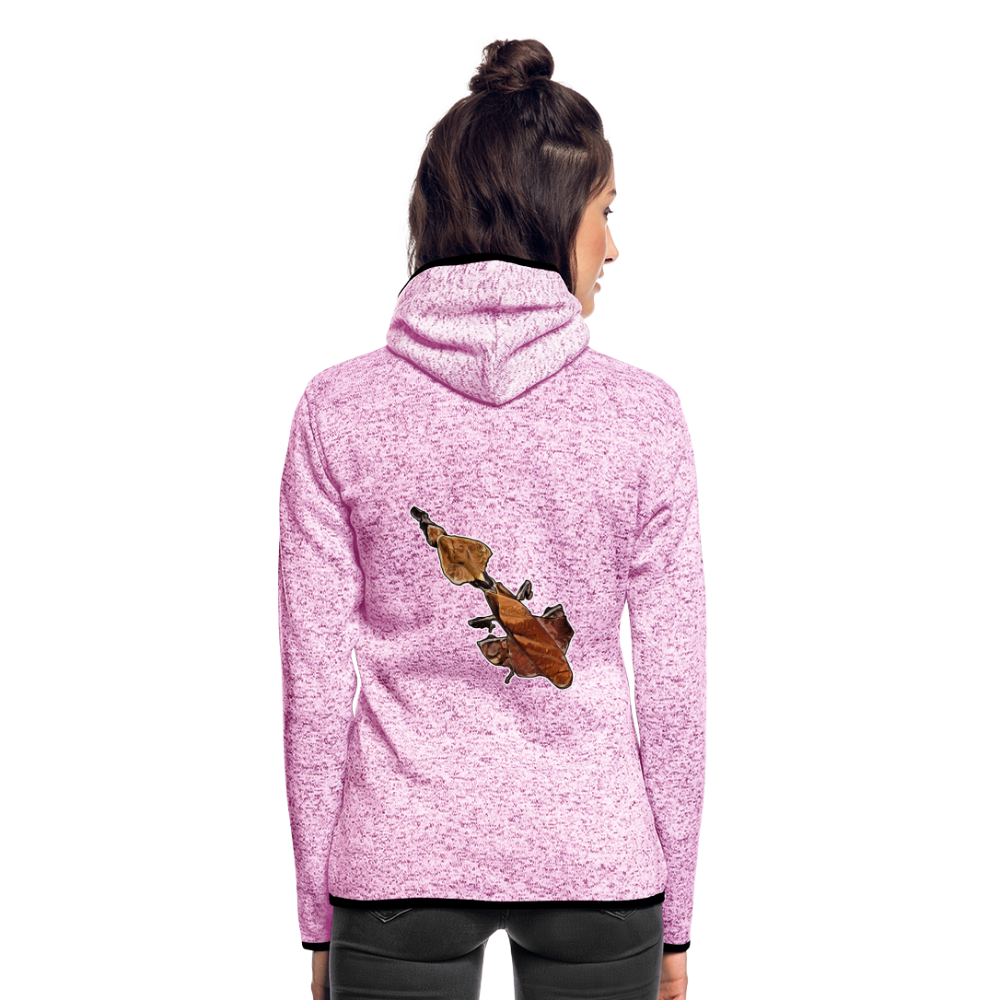 Frauen Kapuzen-Fleecejacke Phyllocrania paradoxa female - Lila meliert