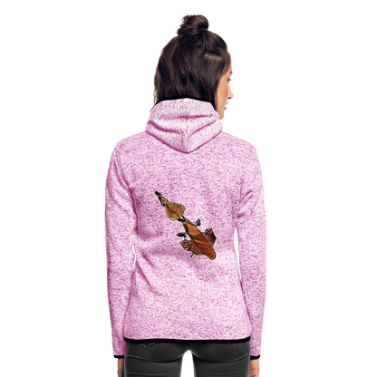 Frauen Kapuzen-Fleecejacke Phyllocrania paradoxa female - Lila meliert
