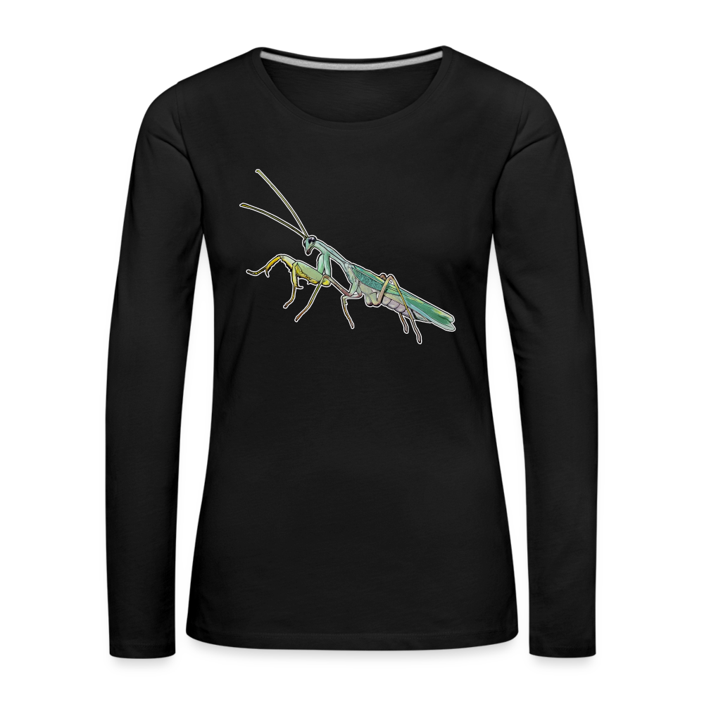 Frauen Longsleeve Sphodromantis lineola male - Schwarz