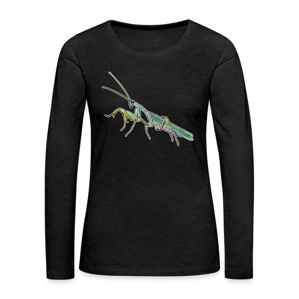 Frauen Longsleeve Sphodromantis lineola male - Anthrazit