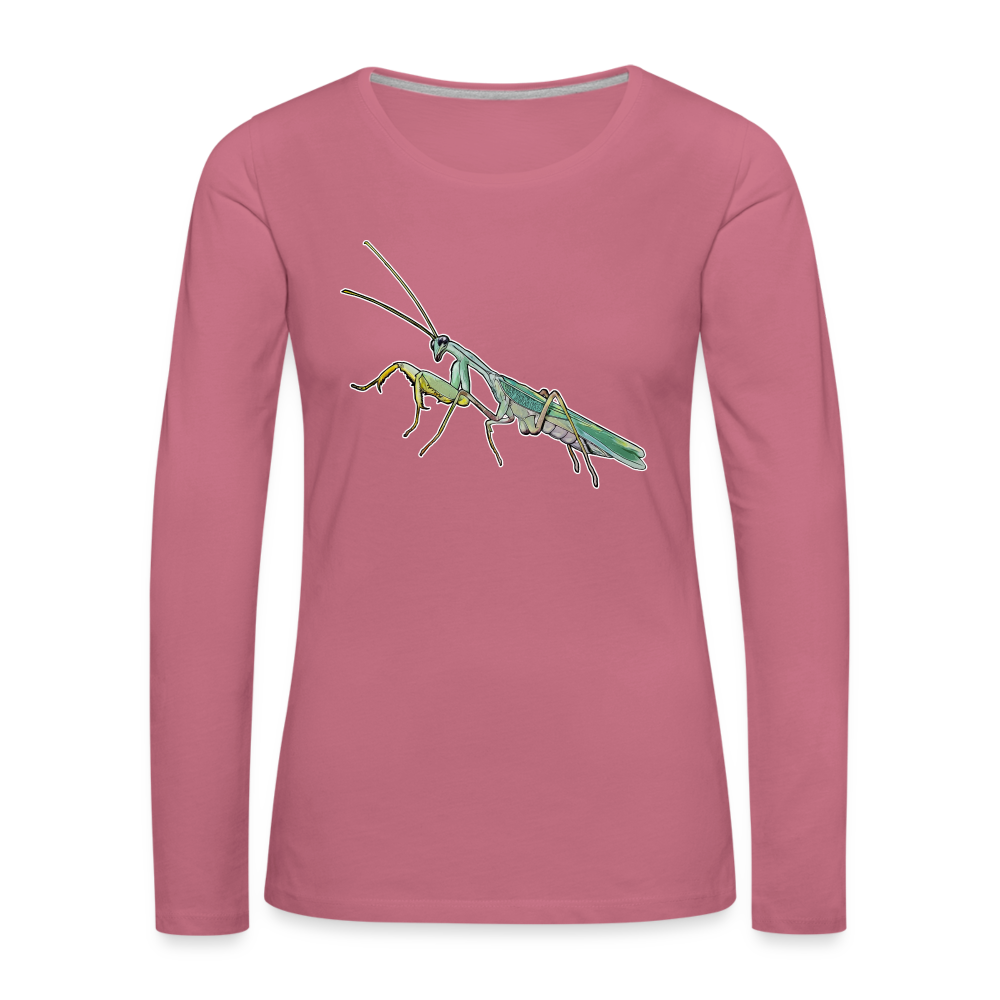 Frauen Longsleeve Sphodromantis lineola male - Malve
