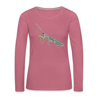 Frauen Longsleeve Sphodromantis lineola male - Malve