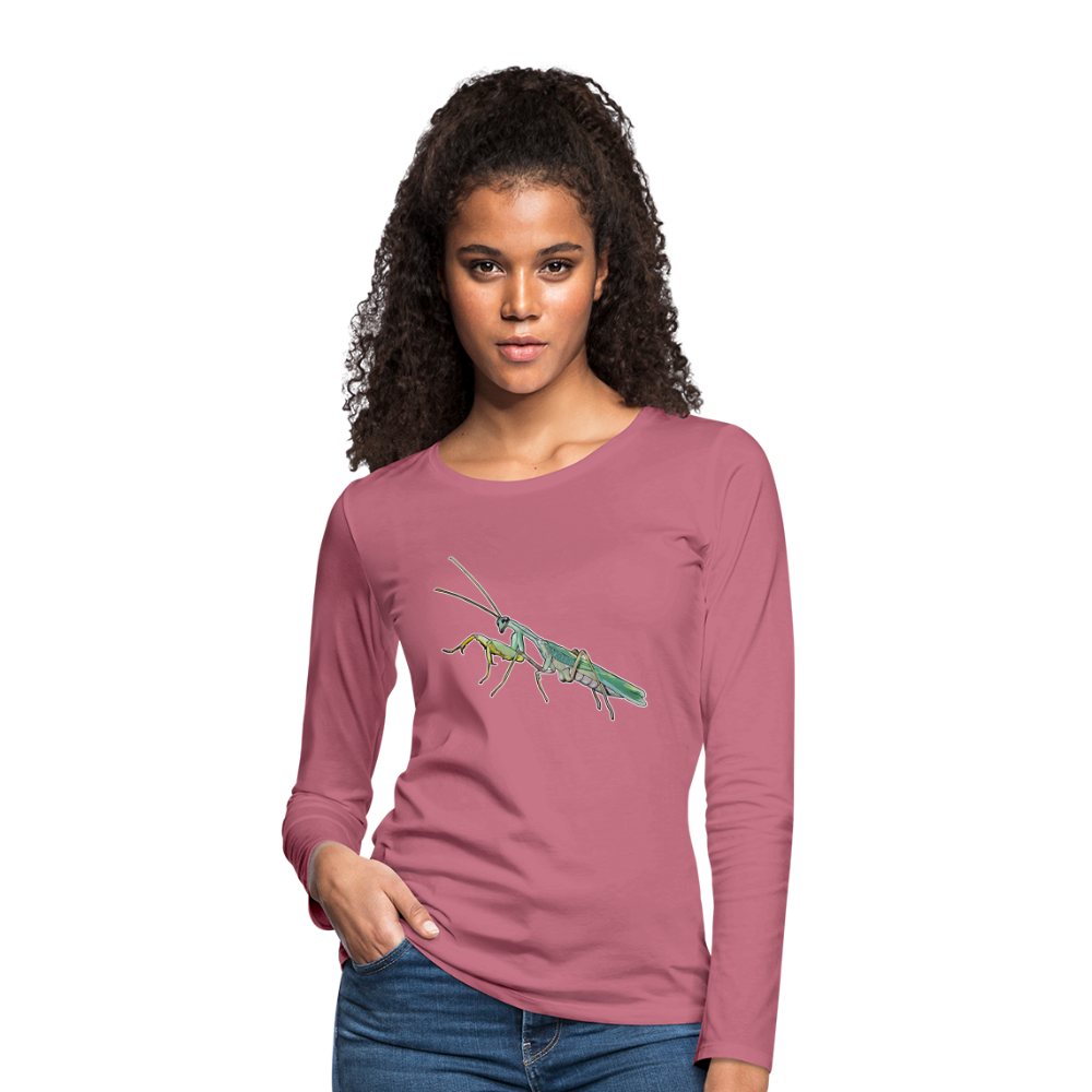 Frauen Longsleeve Sphodromantis lineola male - Malve