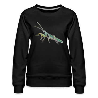 Frauen Pullover Spodromantis lineola male - Schwarz