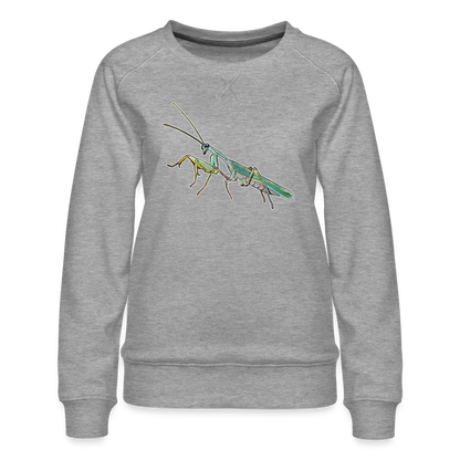 Frauen Pullover Spodromantis lineola male - Grau meliert
