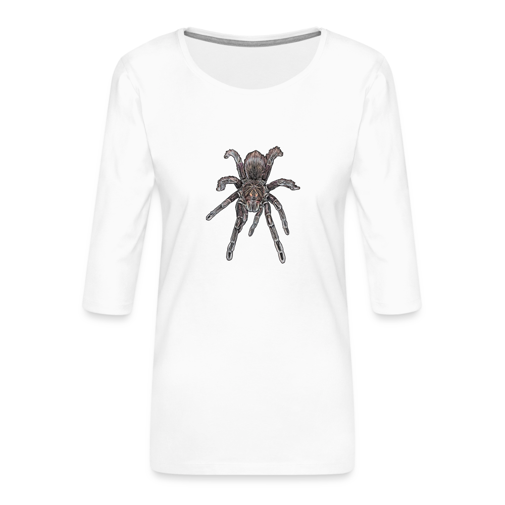 Frauen 3/4-Arm Shirt Pamphobeteus sp Machala juvenile - weiß