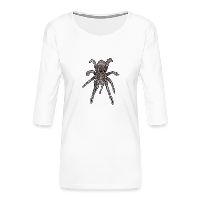 Frauen 3/4-Arm Shirt Pamphobeteus sp Machala juvenile - weiß