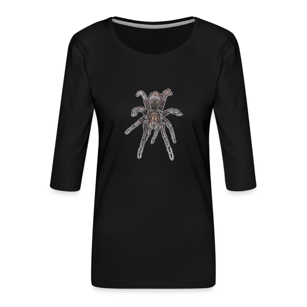 Frauen 3/4-Arm Shirt Pamphobeteus sp Machala juvenile - Schwarz