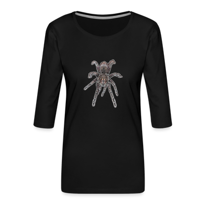 Frauen 3/4-Arm Shirt Pamphobeteus sp Machala juvenile - Schwarz