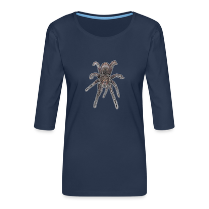 Frauen 3/4-Arm Shirt Pamphobeteus sp Machala juvenile - Navy