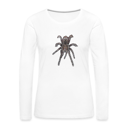 Frauen Longsleeve Pamphobeteus sp Machala juvenile - weiß