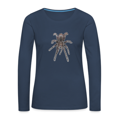 Frauen Longsleeve Pamphobeteus sp Machala juvenile - Navy