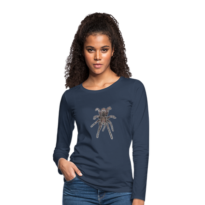 Frauen Longsleeve Pamphobeteus sp Machala juvenile - Navy