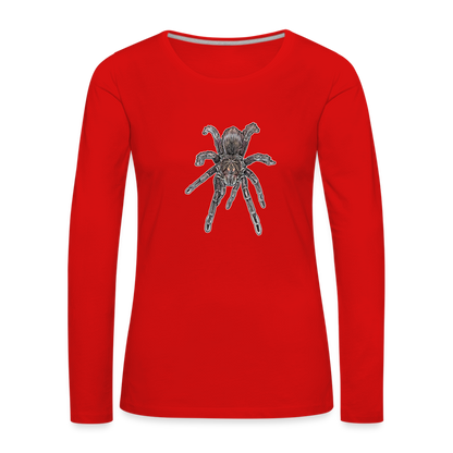 Frauen Longsleeve Pamphobeteus sp Machala juvenile - Rot