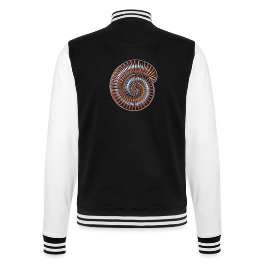 Unisex College-Sweatjacke Archispirostreptus gigas - Schwarz/Weiß