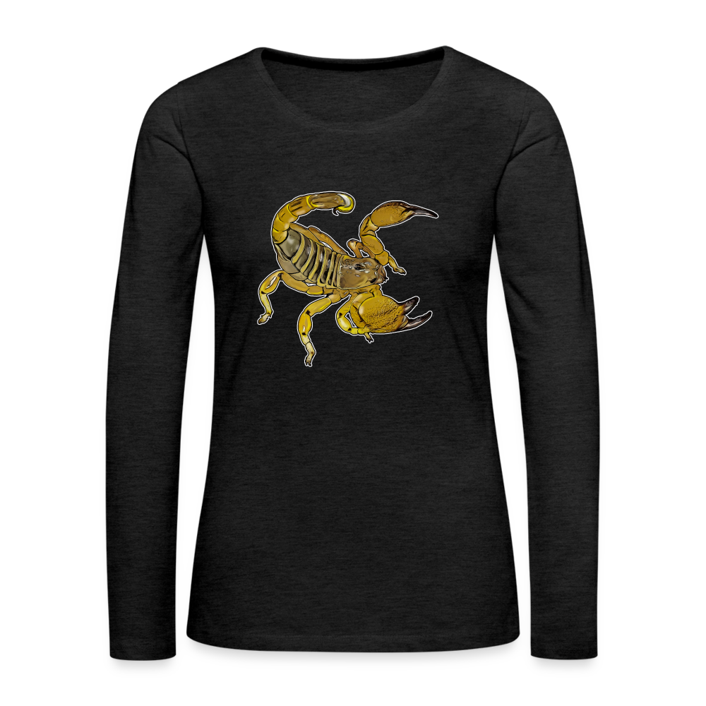 Frauen Longsleeve Scorpio maurus palmatus - Anthrazit