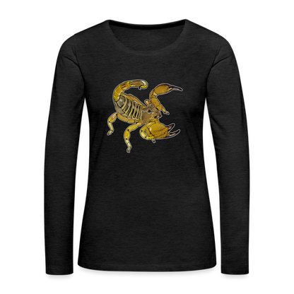 Frauen Longsleeve Scorpio maurus palmatus - Anthrazit
