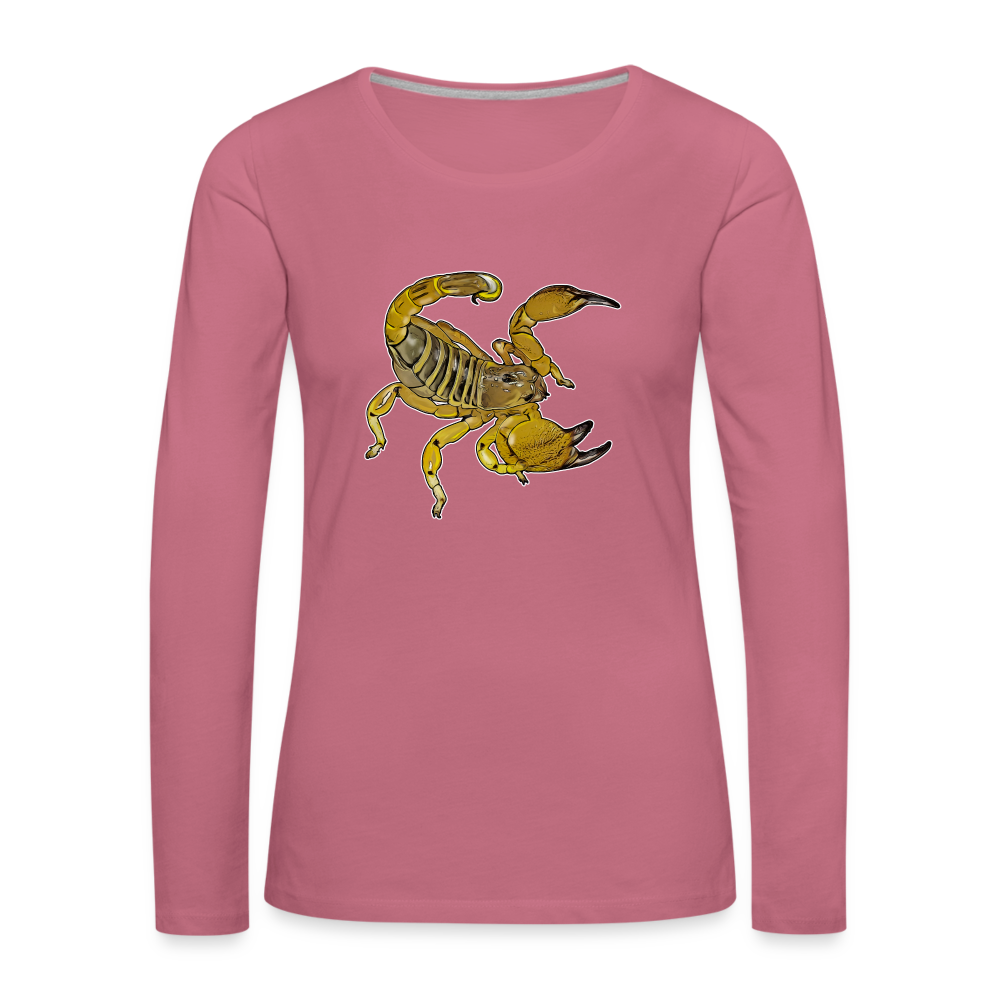 Frauen Longsleeve Scorpio maurus palmatus - Malve