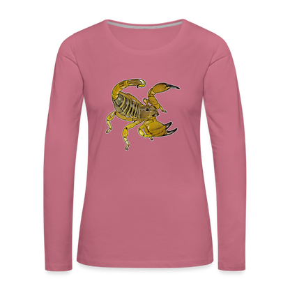 Frauen Longsleeve Scorpio maurus palmatus - Malve