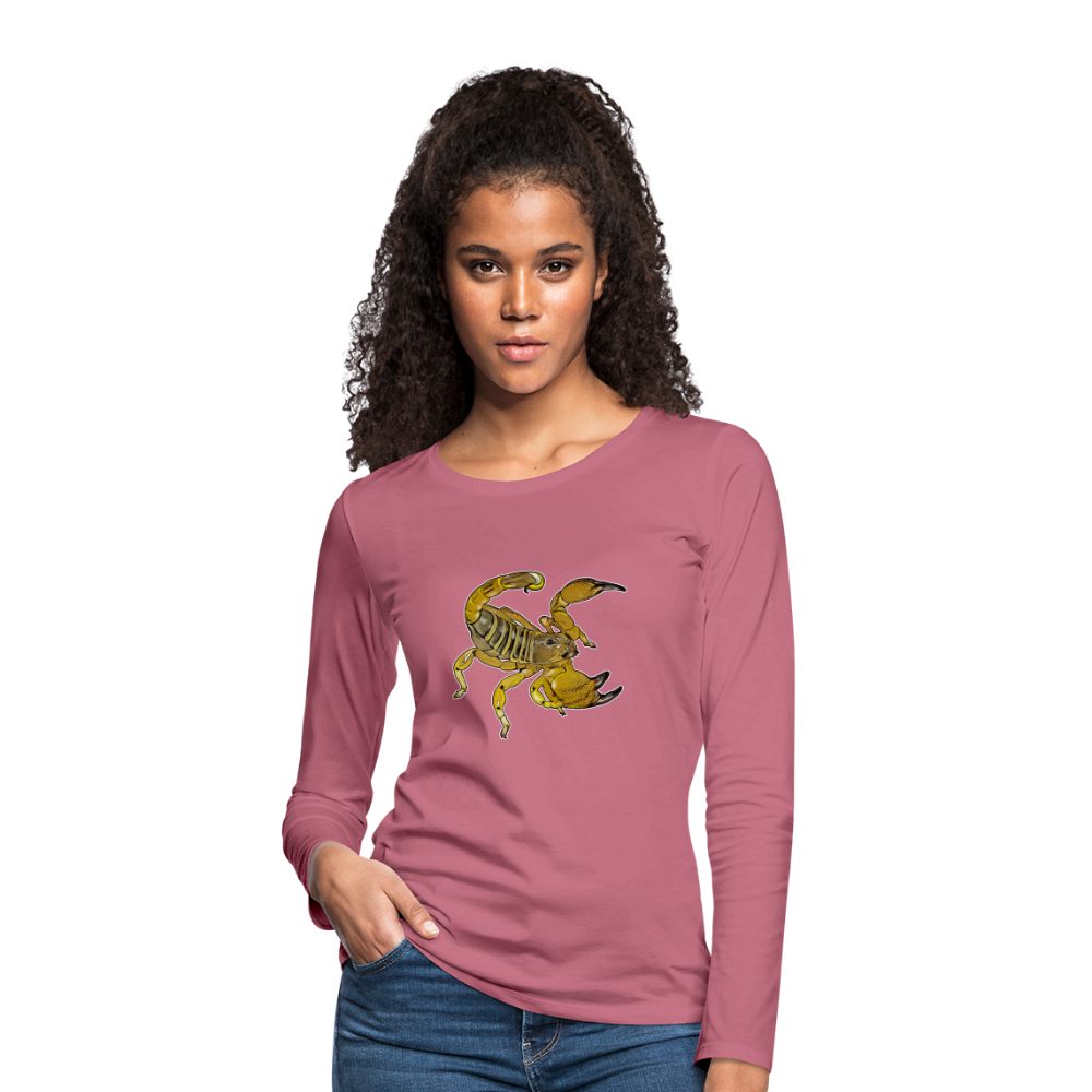 Frauen Longsleeve Scorpio maurus palmatus - Malve