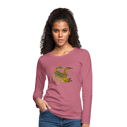 Frauen Longsleeve Scorpio maurus palmatus - Malve