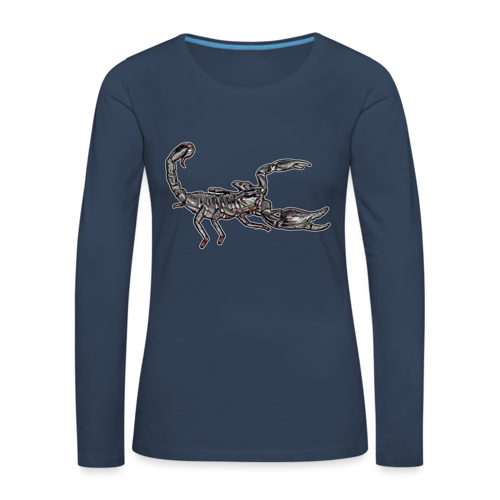 Frauen Longsleeve Heterometrus silenus - Navy
