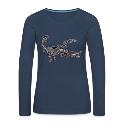 Frauen Longsleeve Heterometrus silenus - Navy