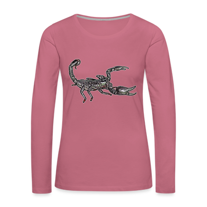 Frauen Longsleeve Heterometrus silenus - Malve
