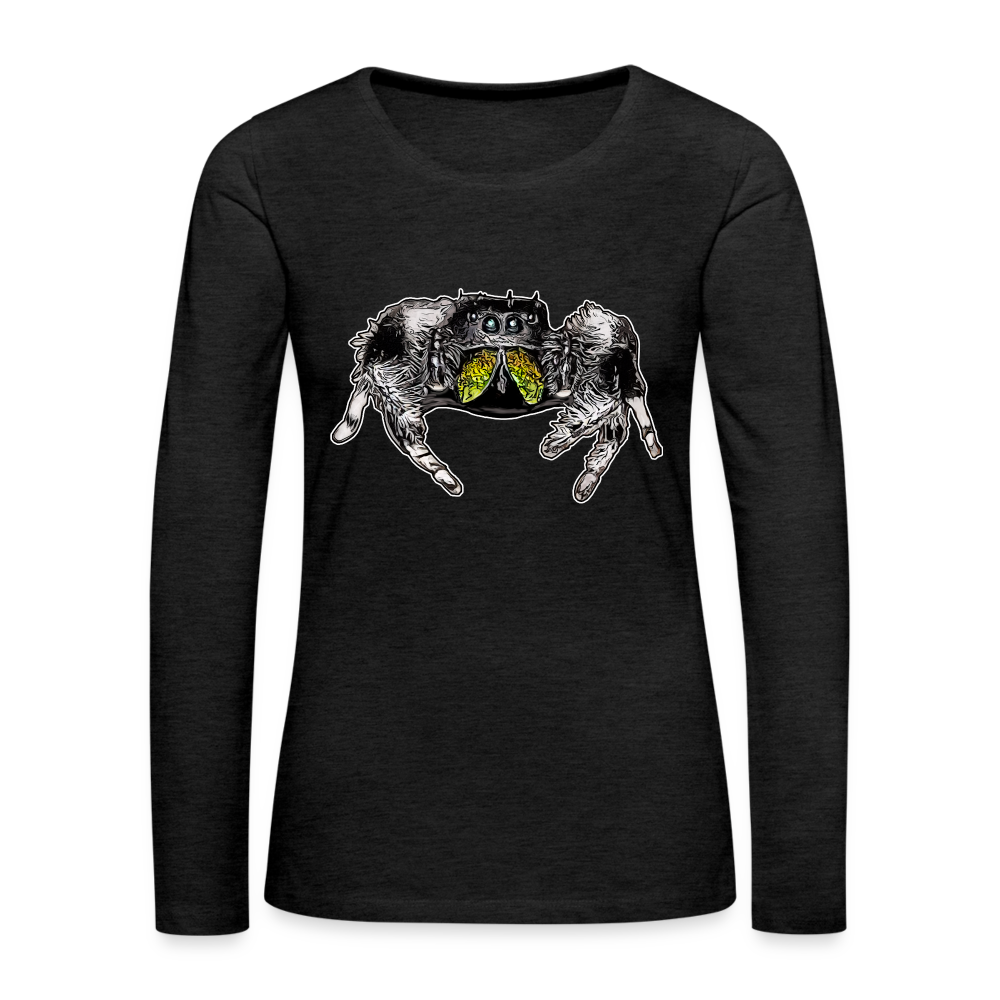 Frauen Longsleeve Phidippus regius Rastafari male - Anthrazit