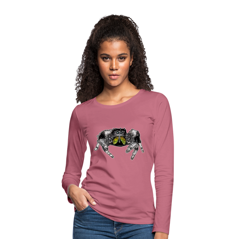 Frauen Longsleeve Phidippus regius Rastafari male - Malve