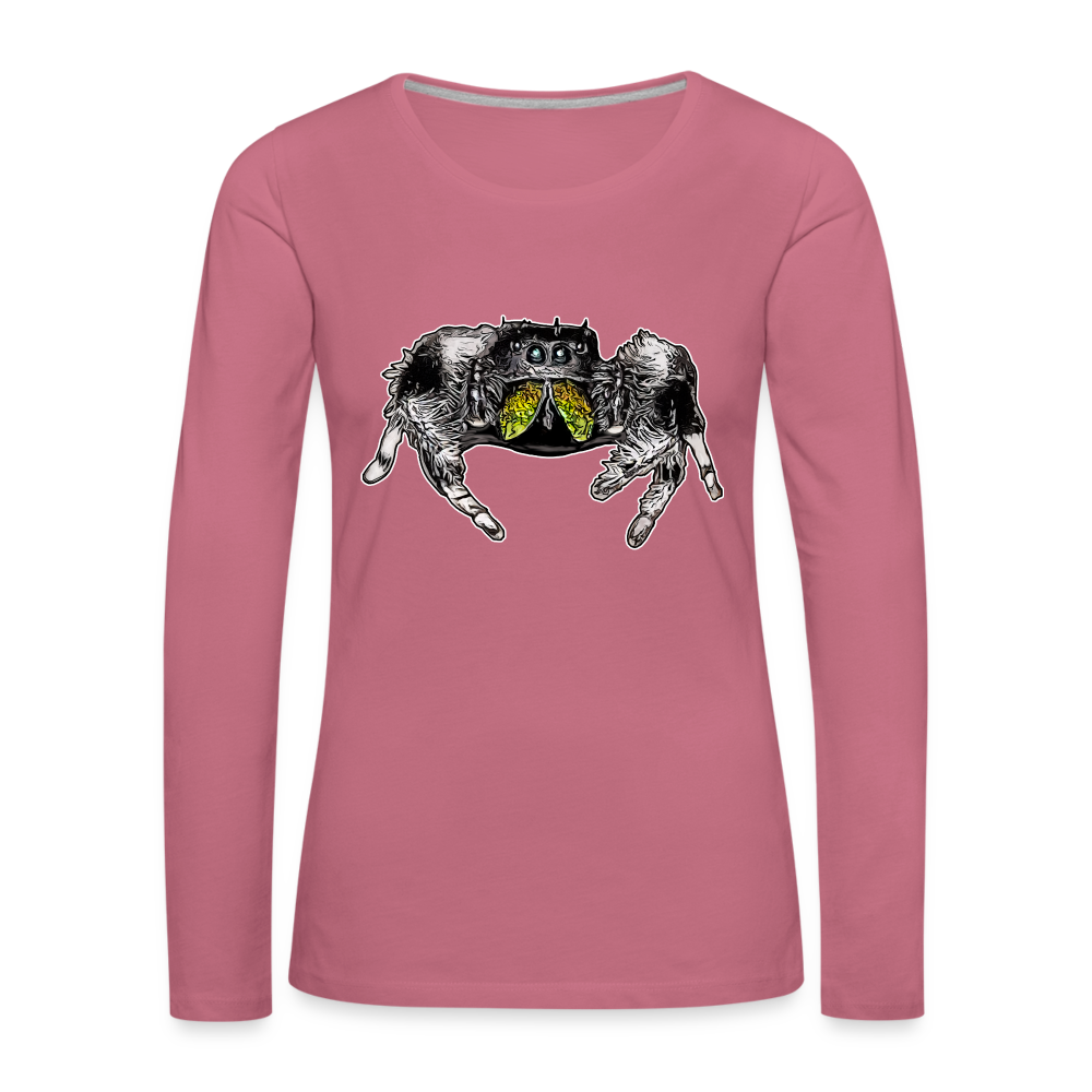Frauen Longsleeve Phidippus regius Rastafari male - Malve