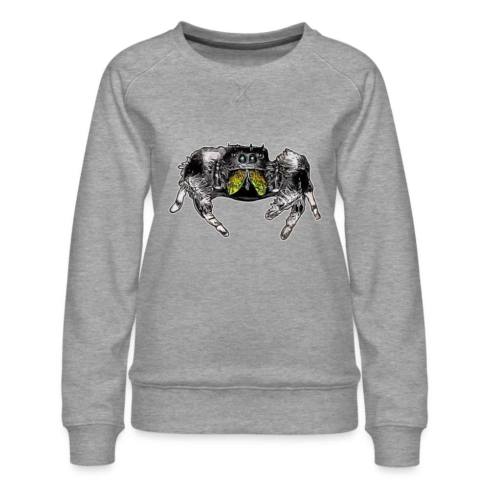 Frauen Pullover Phidippus regius Rastafari male - Grau meliert